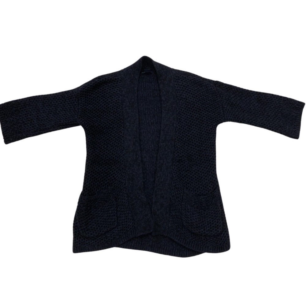 Girls Navy Blue Knit Cardigan